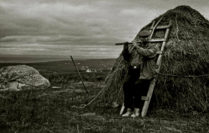 Irish flute player