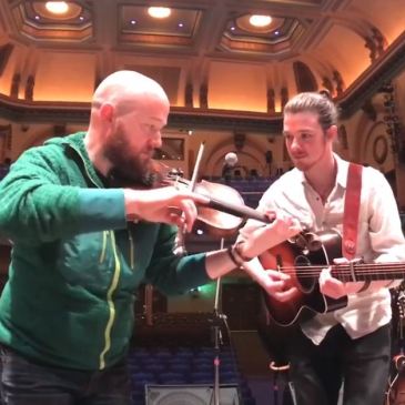 fiddler and guitar player